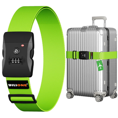 BILIONE Luggage Straps TSA Approved, Suitcase Belt with TSA Lock (2PCS)